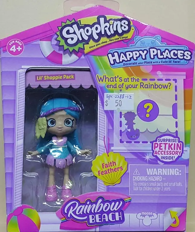 Moose 56841 Shopkins Happy Places Rainbow Beach Faith Feathers (Epc-2288-12) 存 1