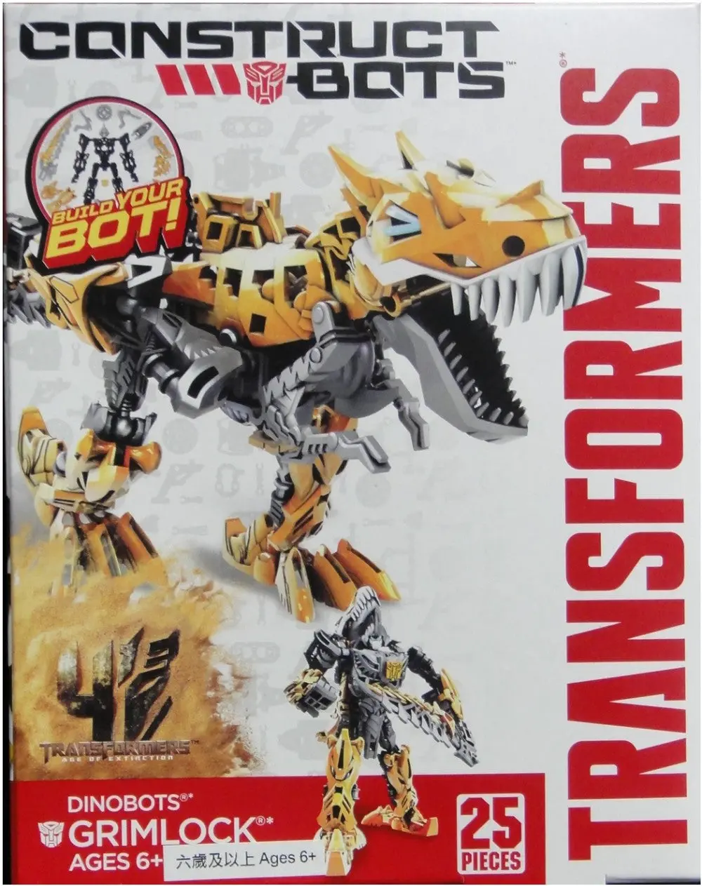 Hasbro 變形金剛 鋼鎖 Transformers Age Of Extinction Construct Bots Dinobots Grimlock 91723 (Piu/Kw260b-12) 1