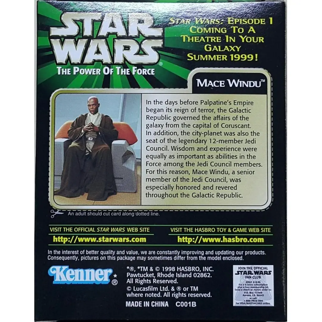 Hasbro 84138 星球大戰 魅使雲度 森姆積遜 Kenner Collection Star Wars Power Of The Force Mace Windu Samuel L Jackson (Buy-Spk) 2