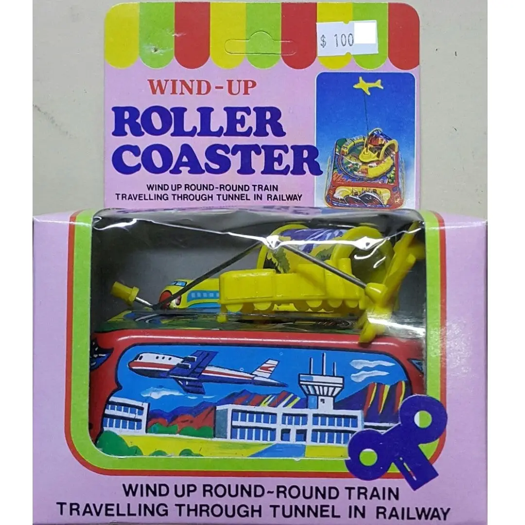 Tin Toy Tk115 鐵皮上鍊玩具 火車狷山窿 Wind-Up Roller Coaster 店/Sa 1