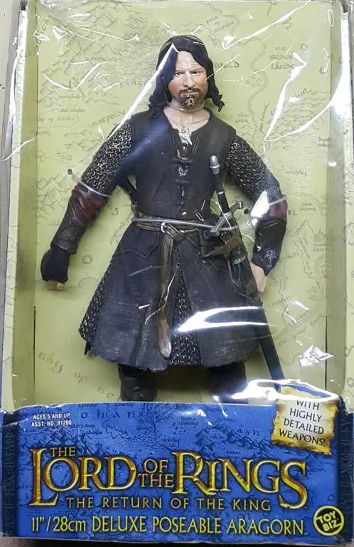 Toy Biz 81201 魔戒三部曲 王者再臨 1/6 亞拉岡 維高摩天臣 The Lord Of The Rings The Return Of The King Deluxe Poseable Aragorn With Highly Detailed Weapons Viggo Mortensen (Lotr) 1113174306 特價發售 1