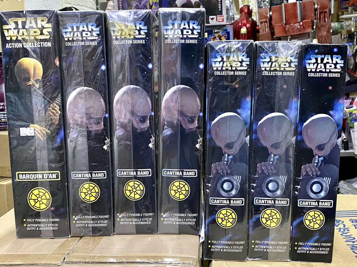 C1006-315 Kenner 1/6 Figure Set Of 7 Star Wars Collector Series Cantina Band 1