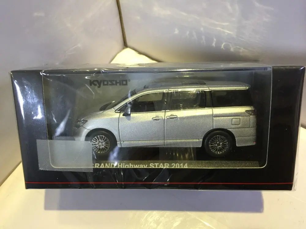 Kyosho 1/43 Nissan Elgrand Highway Star 2014 Brilliant Silver Metallic (03881Bs) (28202) (Piu120) 1