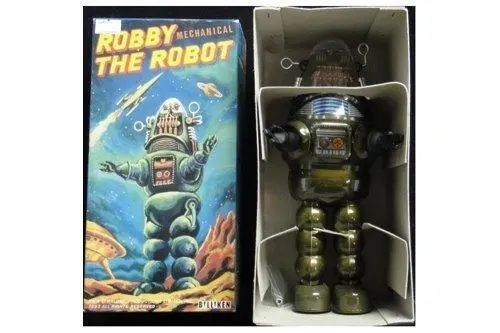 Billiken Forbidden Planet Robby Robot Wind-Up Tin Toy 禁忌星球 機械人露比 上鍊鐵皮公仔 (Piu-1200T) 1