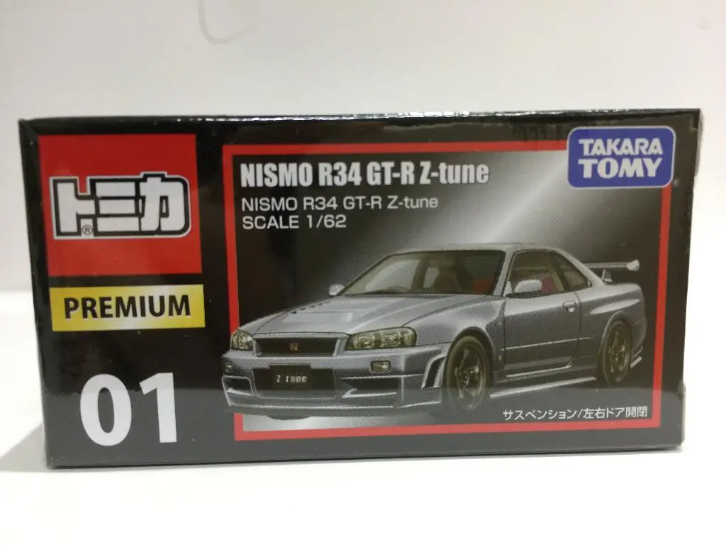 Takara Tomy Tomica Premium 01 1/62 Nissan Nismo R34 Gt-R Z-Tune (82426) (Piu18店) 1
