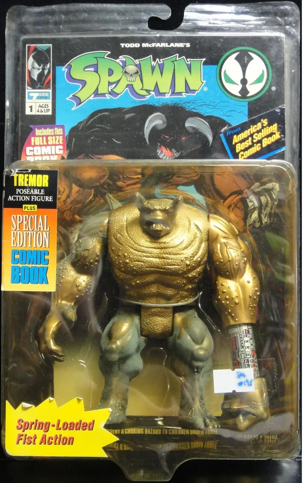 Todd Toys 再生俠 Todd Mcfarlane's Spawn Tremor Poseable Action Figure Plus Special Edition Comic Book 10102 (Jpa-195) 1