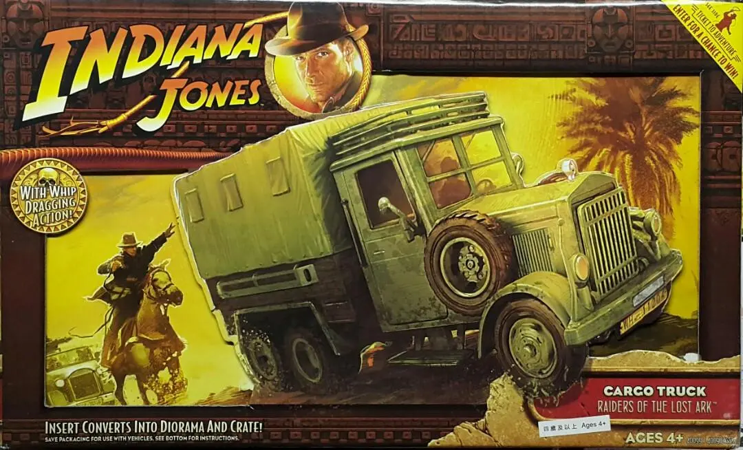 Hasbro 31697 奪寶奇兵 卡車 Indiana Jones Raiders Of The Lost Ark Cargo Truck With Whip Dragging Action (Buy-Spk) 存 1