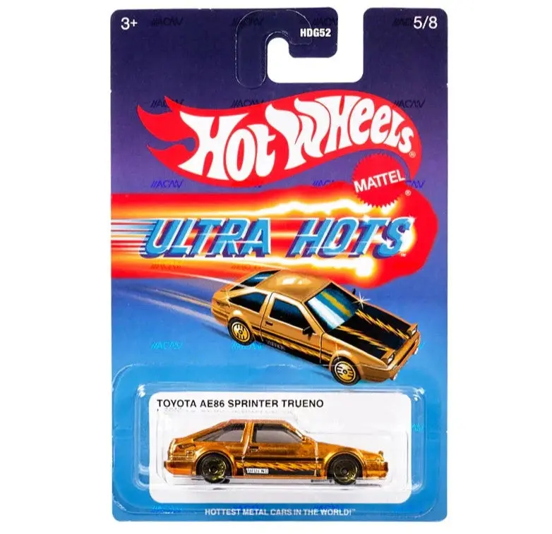 Hot Wheels Ultra Hots Retro 2024 Edition 1:64 Scale Toyota Ae86 Sprinter Die-Cast Vehicles With Full Front & Rear Decoration Vum Parts For Ages 3+ 1
