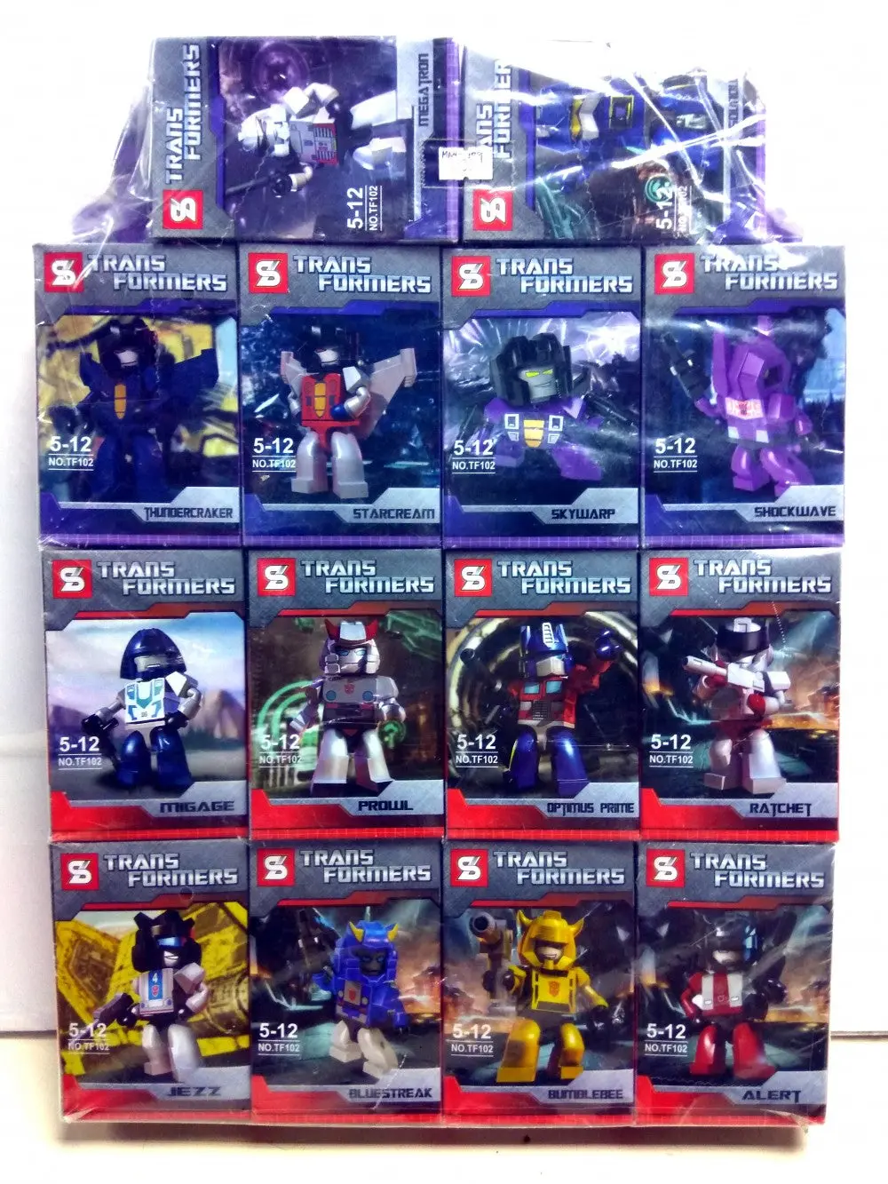 變形金剛 Transformers 麥加登 音波 雷公 星星叫 天鷗 震盪波 幻影 潛行獸 柯栢文 力捷 爵士 藍霹靂 大皇蜂 滅火車 一套十四款 (Man-309) 1