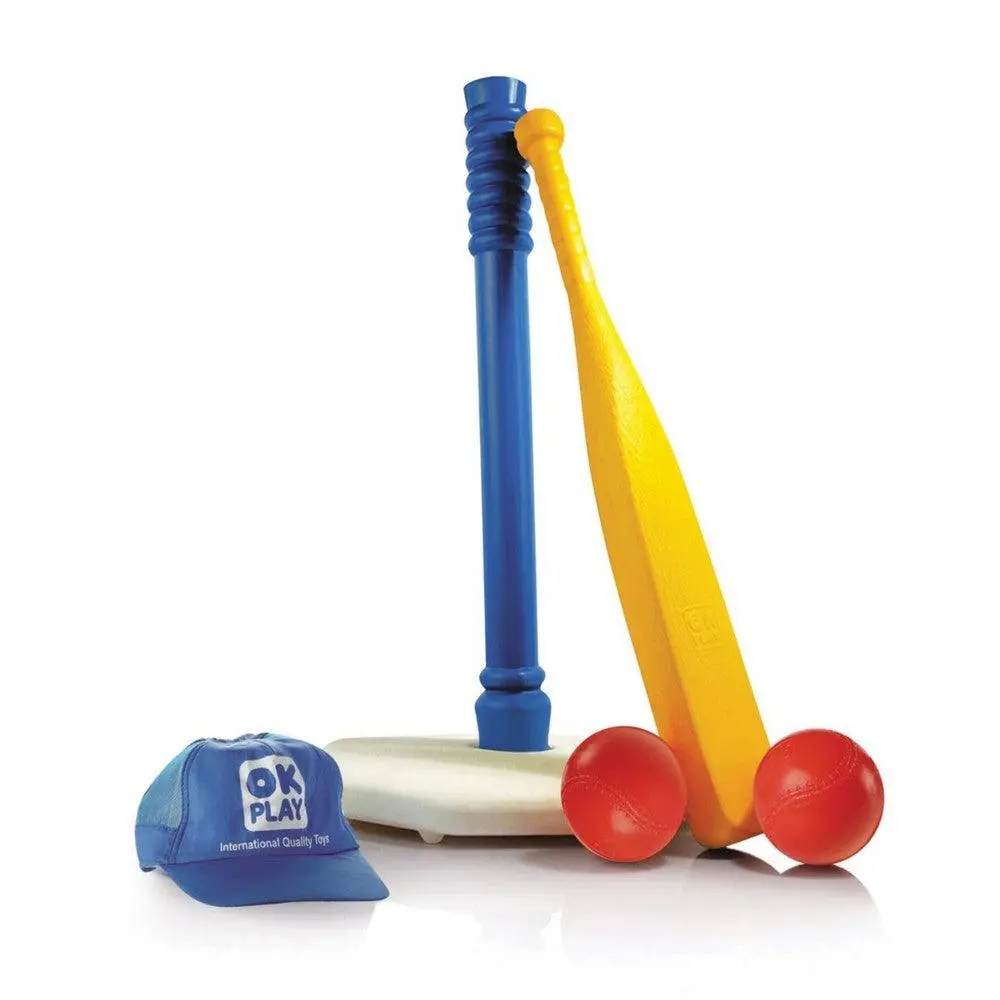 Ok Play Base Ball, Baseball Set Toy For Toddlers Children & Kids, Indoor And Outdoor, Plastic, Multicolour, 5 To 10 Years 1