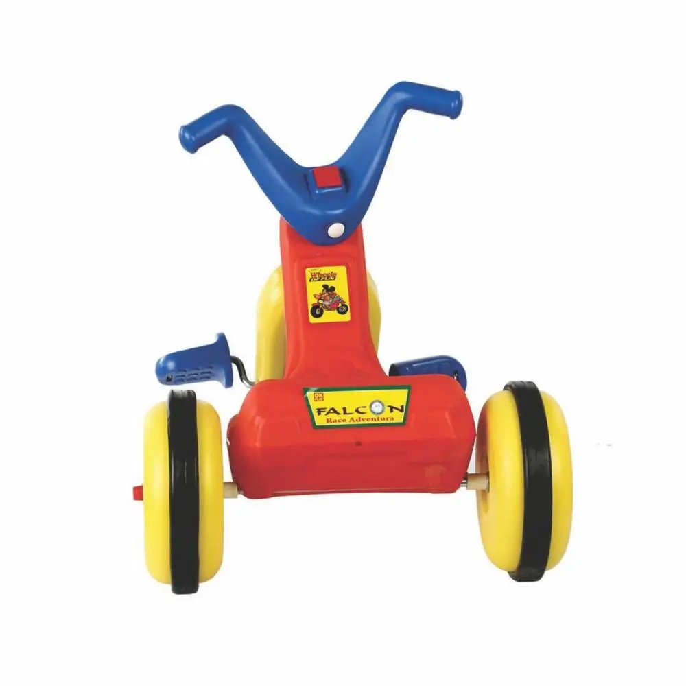 Ok Play Falcon Tricycle For Kids, Ride On Bicycle,Pleasure Seating Posture To Kids, Indoor And Outdoor,Yellow & Red, 2 To 4 Years 2