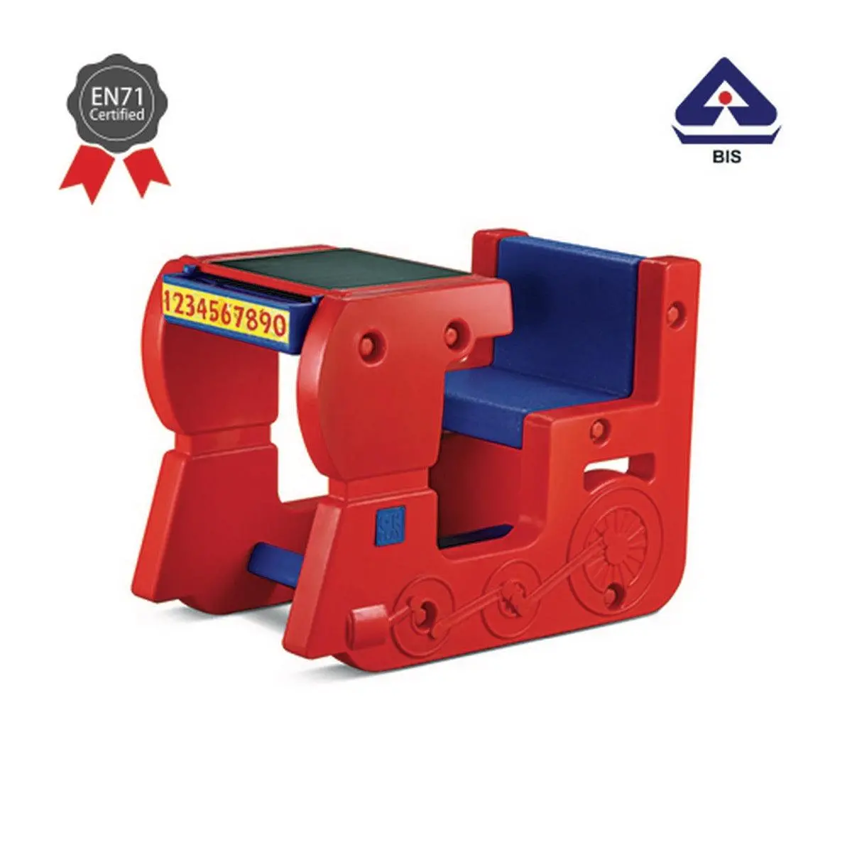 Ok Play Fun On Wheels Single, Chair And Table, Perfect For Home And School, Red & Blue, 2 To 4 Years 1