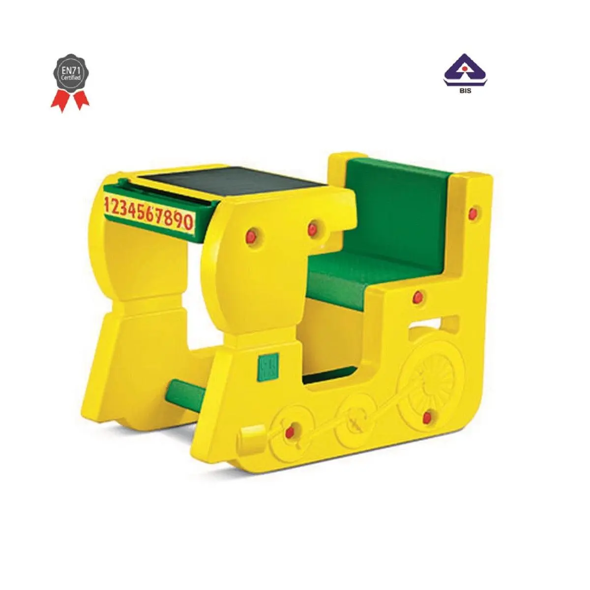 Ok Play Fun On Wheels Single, Chair And Table, Perfect For Home And School, Yellow & Green, 2 To 4 Years 1