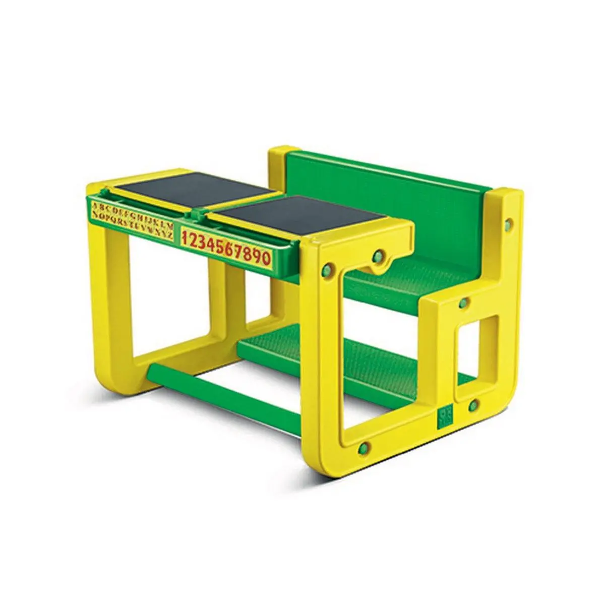 Ok Play Jack In The Box Double, Comfort And Safety For Two Kids, Perfect For Home And School, Yellow & Green, 2 To 4 Years 1