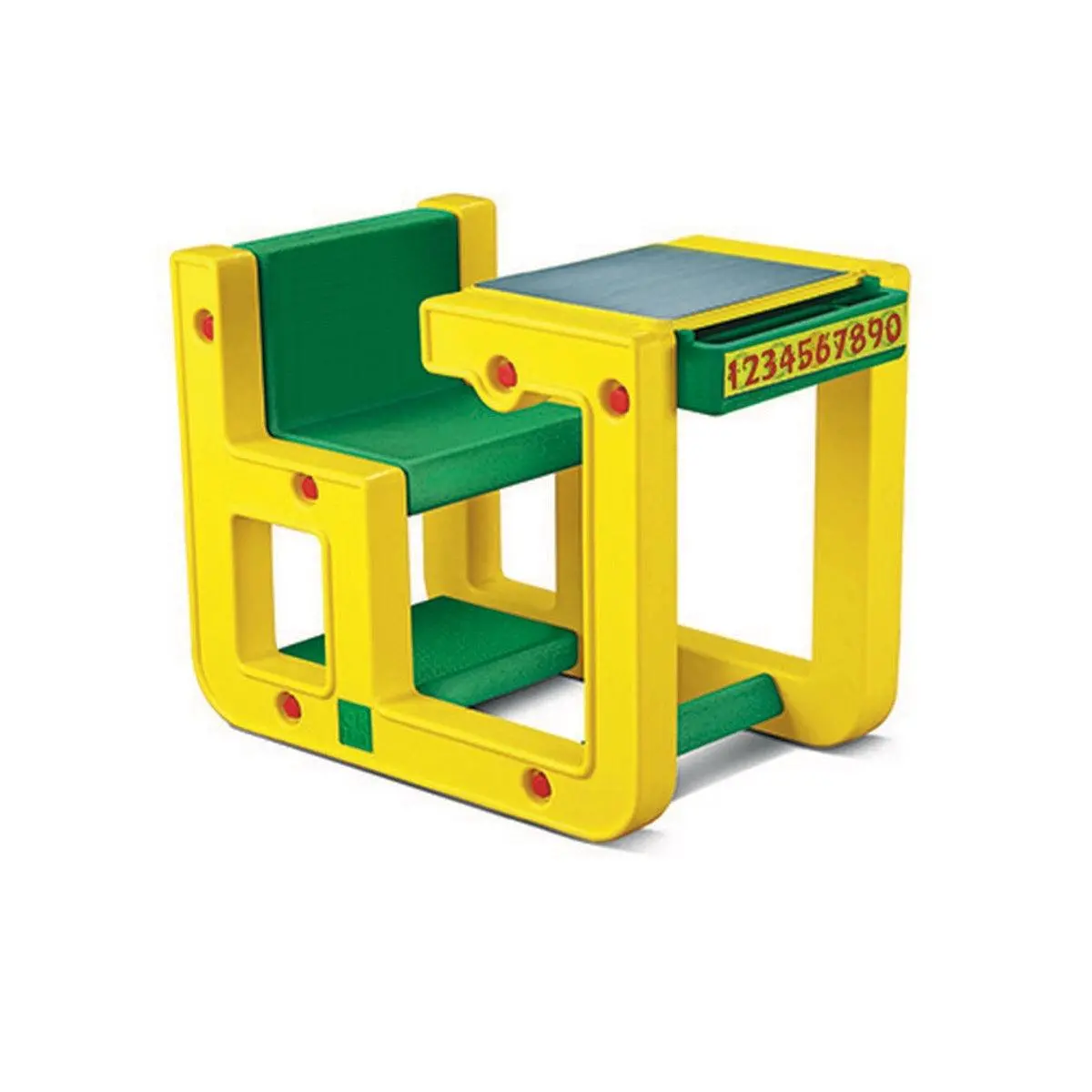 Ok Play Jack In The Box Single, Comfort And Safety For Two Kids, Perfect For Home And School, Yellow & Green, 2 To 4 Years 1