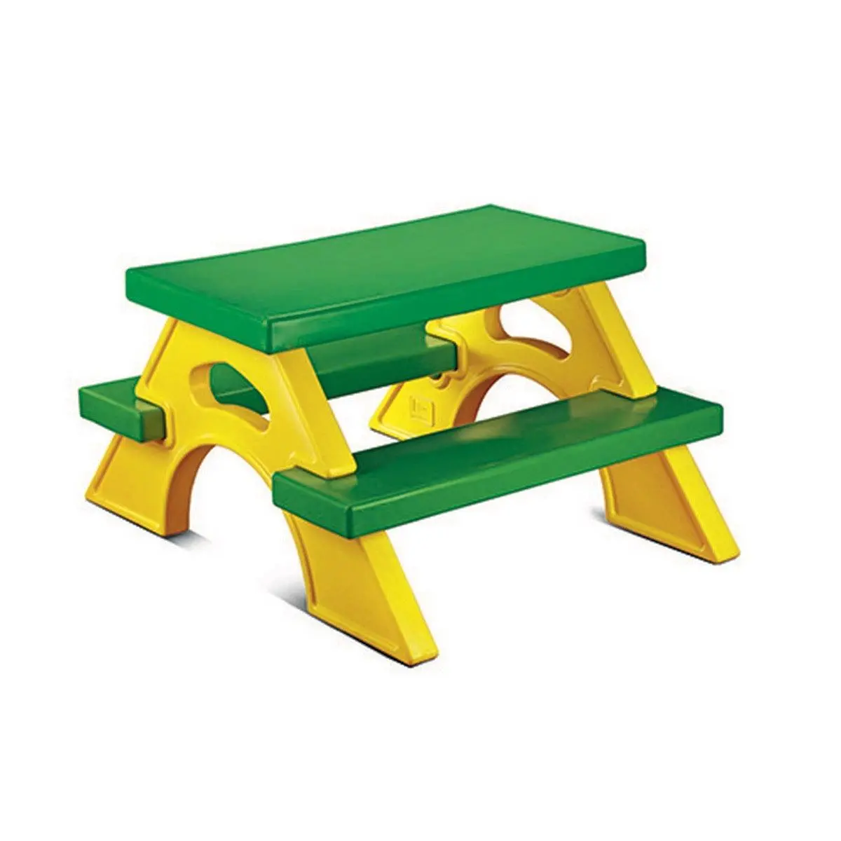 Ok Play Joy Station, Comfort And Safety For Four Kids, Perfect For Home And School, Green & Yellow, 2 To 4 Years 1
