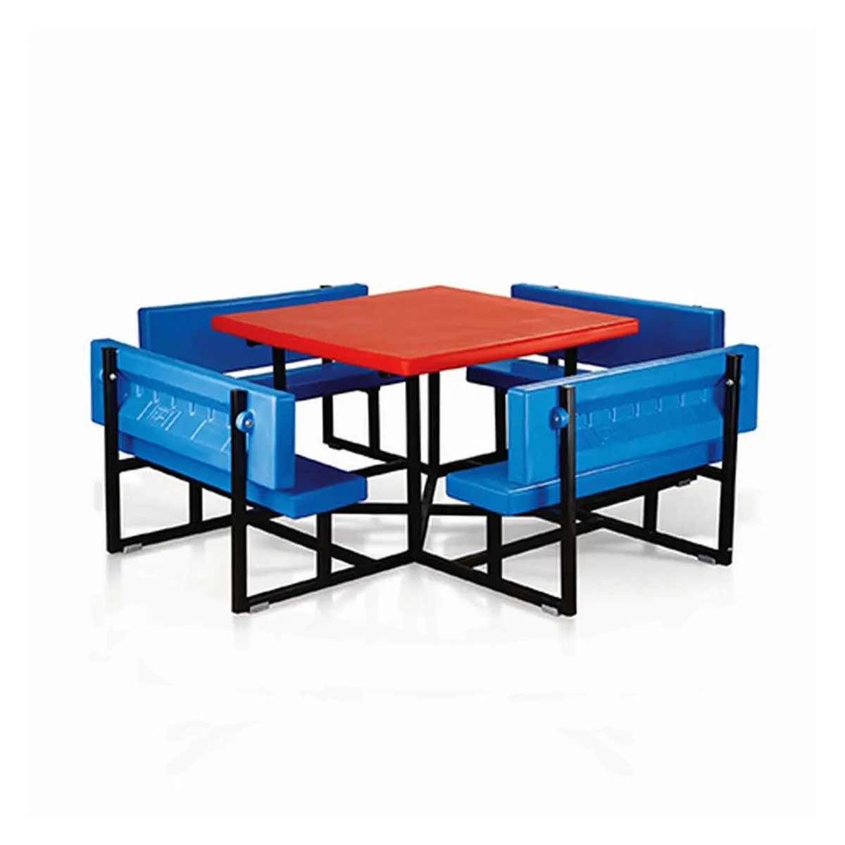 Ok Play Juniors Coucil, Desk‚Chair Arrangement For 8 Children, Perfect For Home And School, Red & Blue, 2 To 4 Years 1