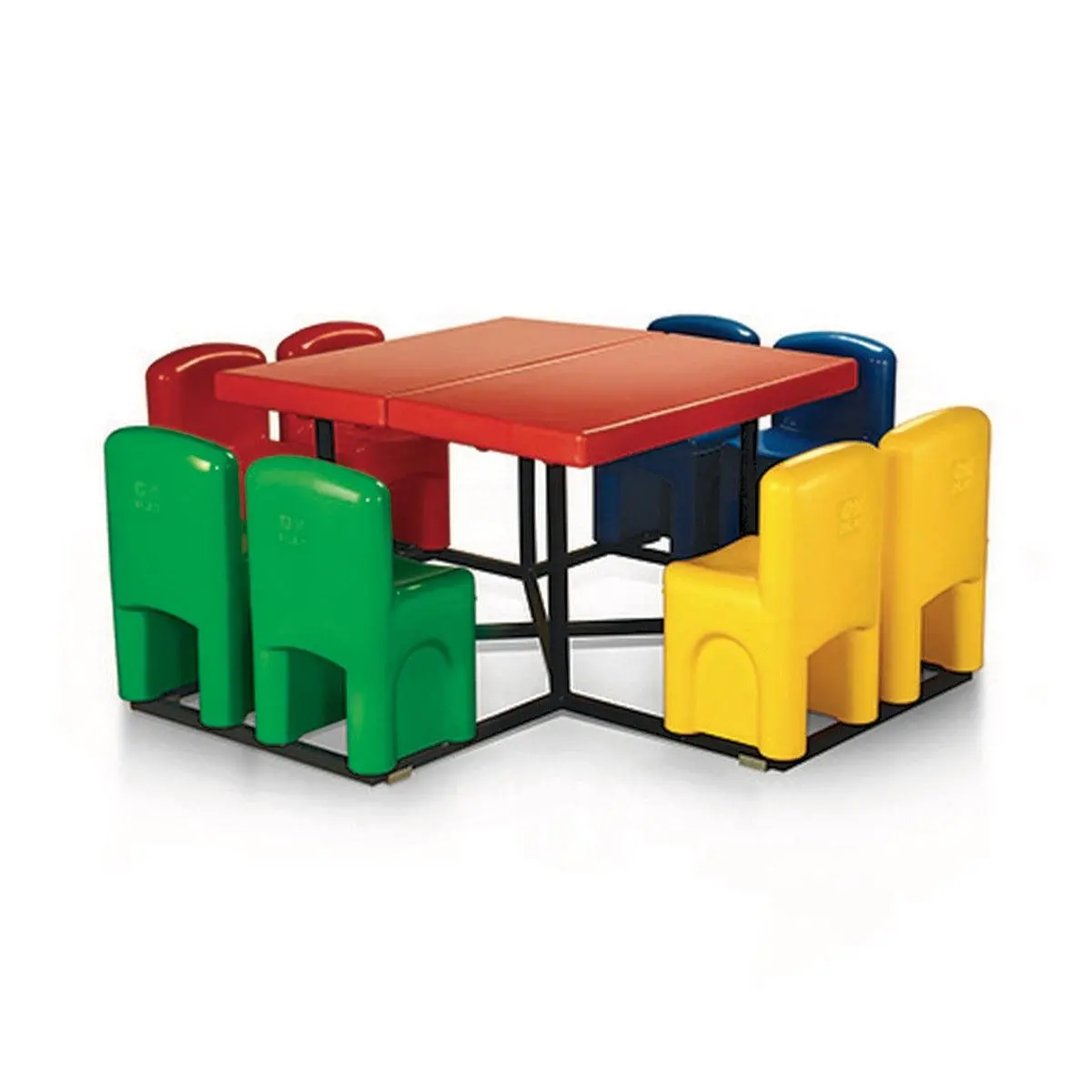 Ok Play One For All, Chair And Table, Perfect For Home And School, Red, Green, Blue & Yellow, 2 To 4 Years 1