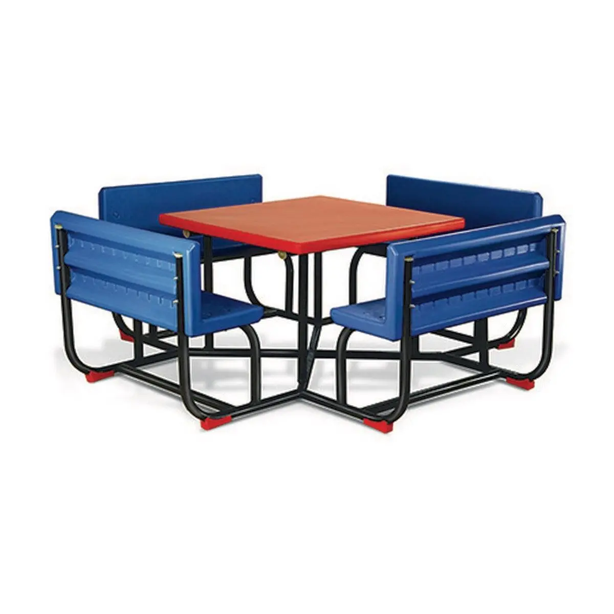 Ok Play Party Time, Seating Capacity Of 8 Children, Perfect For Home And School, Blue & Red, 2 To 4 Years 1
