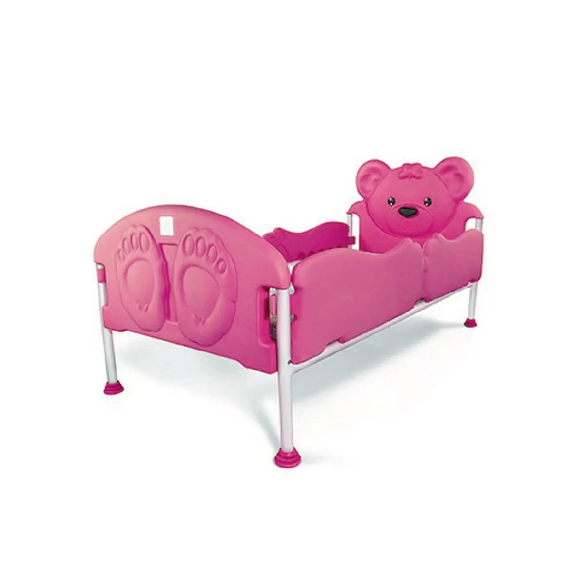Ok Play Teddy Dreams Pink, Baby Bed, Small Bed, Perfect For Home And School, Pink 1