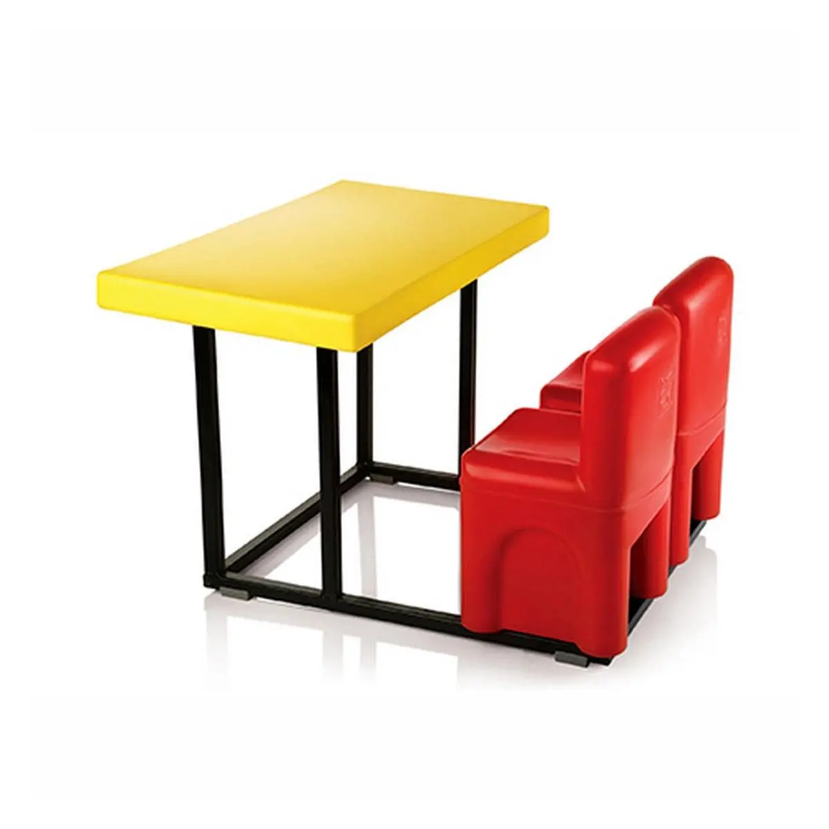 Ok Play Two For Joy, Table & Chair, Study Table, Perfect For Home And School, Yellow & Red, 2 To 4 Years 1