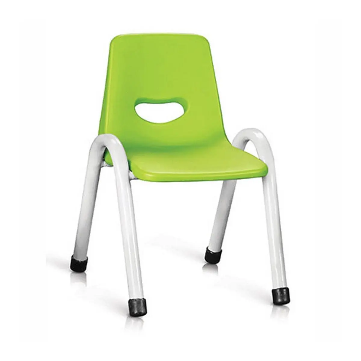 Ok Play Cute Chair Medium, Study Chair, Perfect For Home, Creches And School, Parrot Green & Ivory White, 5 To 10 Years 1