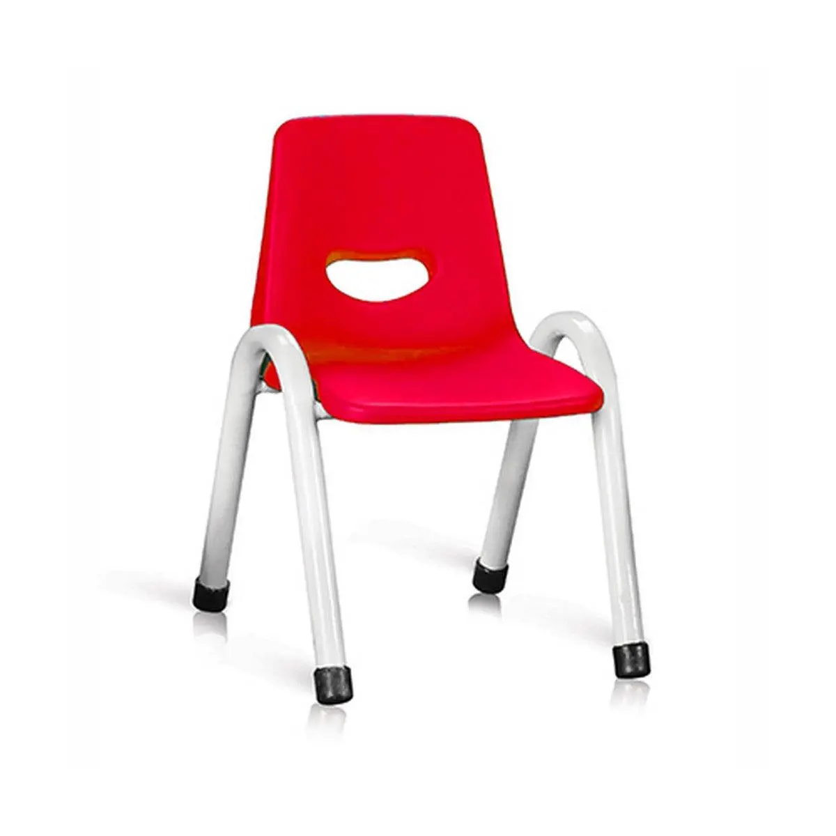 Ok Play Cute Chair Medium, Study Chair, Perfect For Home, Creches And School, Red & Ivory White, 5 To 10 Years 1