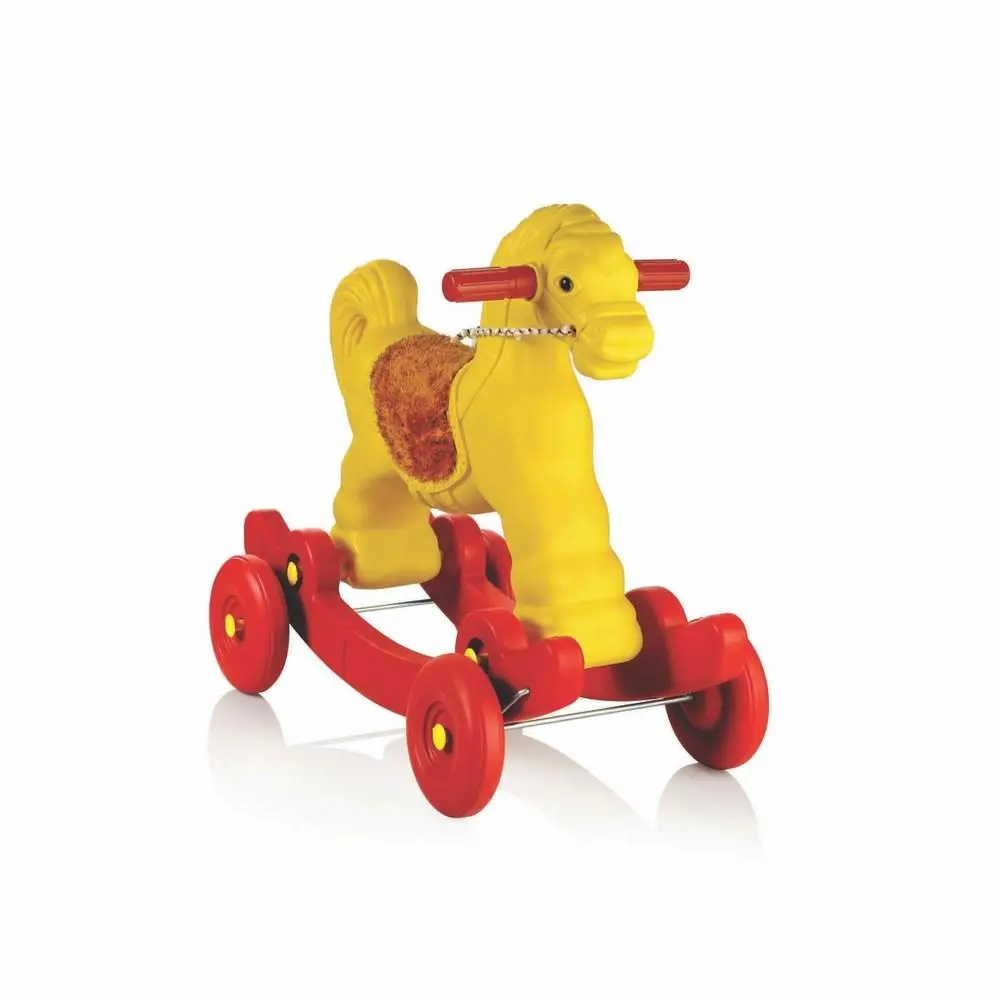 Ok Play Rocking Horse Chair, Rocking Plastic Chair, Toddlers, Rocker And Bouncer, Yellow & Red,2 To 4 Years 1