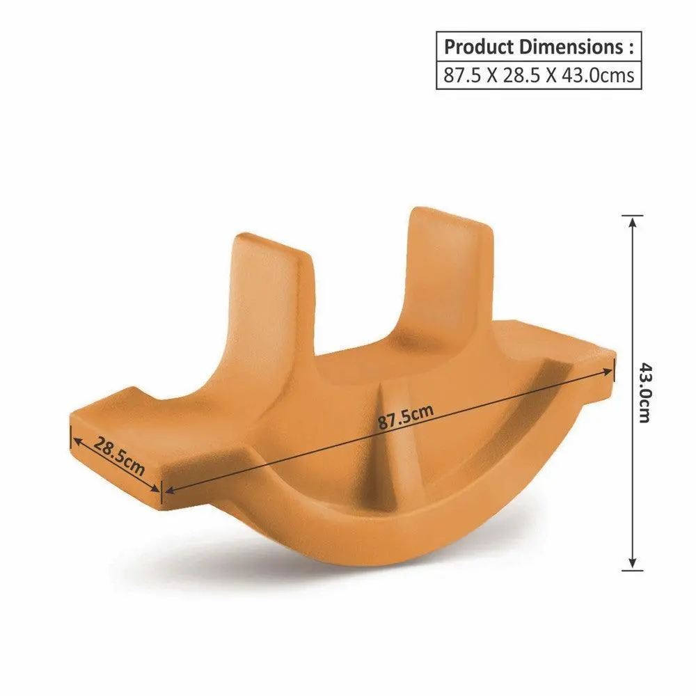Ok Play Rocker Small For Kids, Plastic Boat Ride On Toy, For Kids, Indoor And Outdoor, Orange, 2 To 4 Years 2