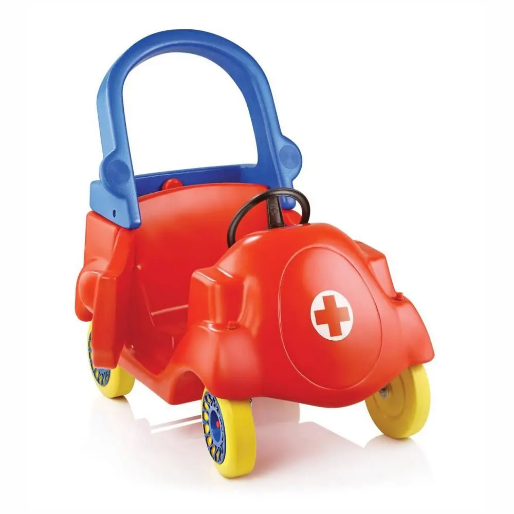 Ok Play Coupe Car, Plastic Material,Toys For Kid, Small Car For Toddlers, Red & Blue, 1 To 2 Years 1