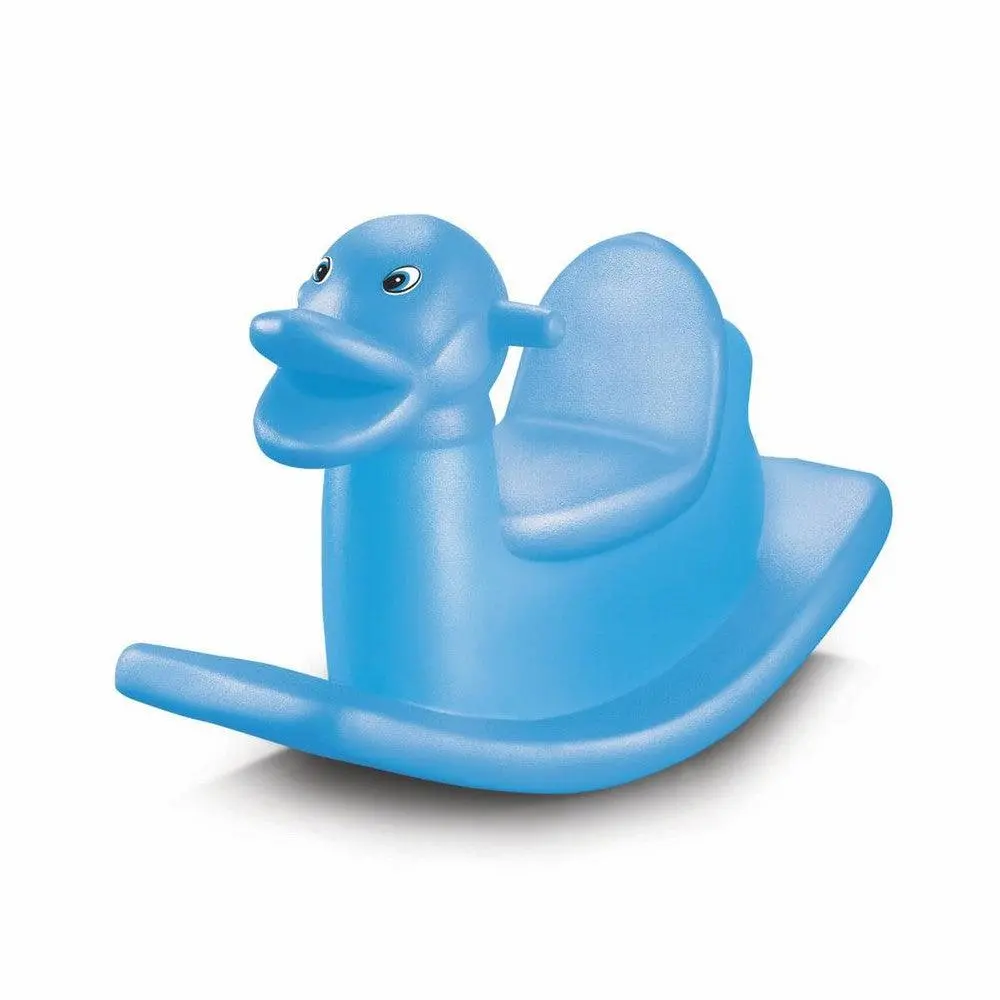 Ok Play Duck Rocker For Kids, Plastic Senior Ride On Toy, Rocking Duck, Indoor And Outdoor, Sky Blue,2 To 4 Years 1