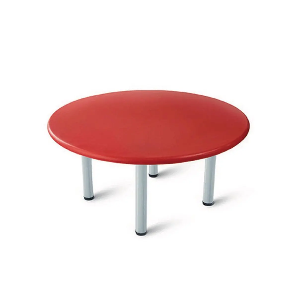 Ok Play Round Table For Kids, Round And Smooth Edges For The Safety, Perfect For Home And School, Red, 2 To 4 Years 1