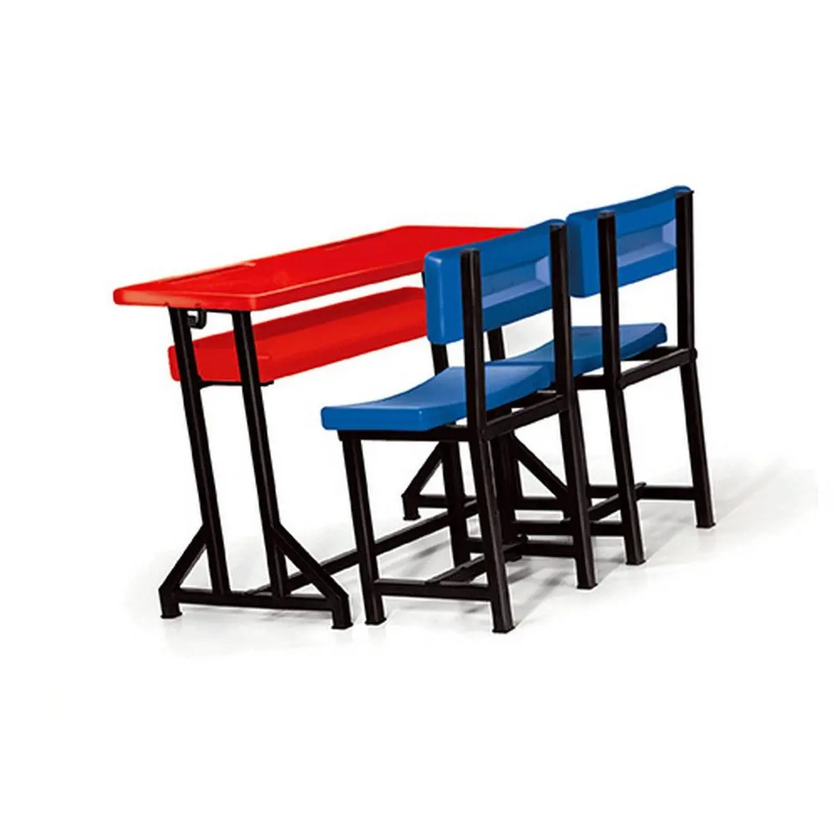 Ok Play Two Scholars Big, Table & Chair, Study Table, Perfect For Home And School, Blue & Red, 5 To 10 Years 1