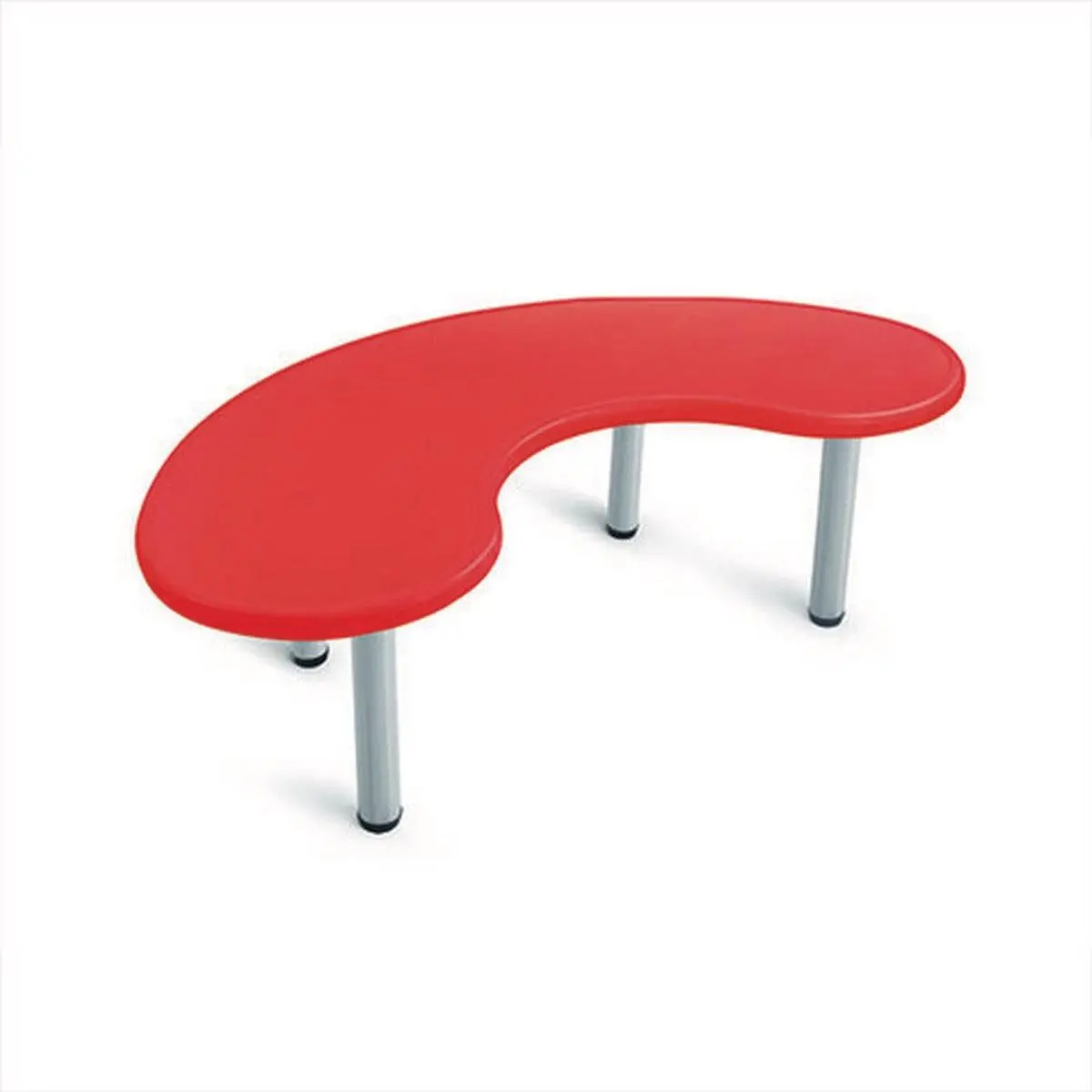 Ok Play Moon Desk Big, Round And Smooth Edges For Safety, Perfect For Home And School, Red, 2 To 4 Years 1