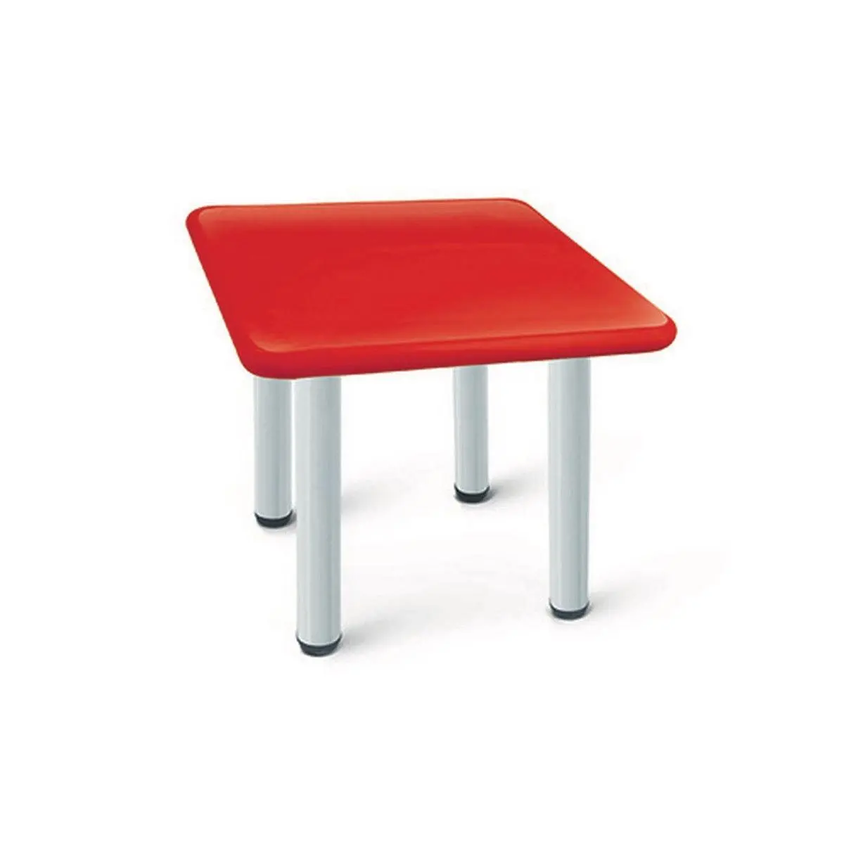 Ok Play Square Table, Smooth & Rounded Edges For Safety, Perfect For Home And School, Red, 2 To 4 Years 1