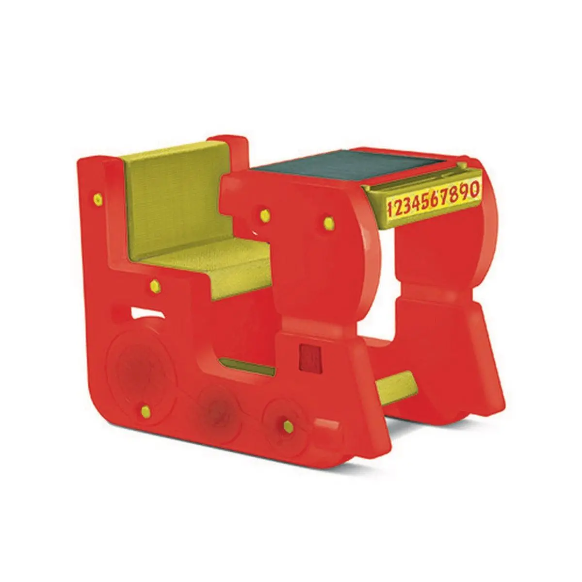 Ok Play Play Pet Single, Chair Desk Set For Kids, Perfect For Home And School, Red & Yellow, 2 To 4 Years 1