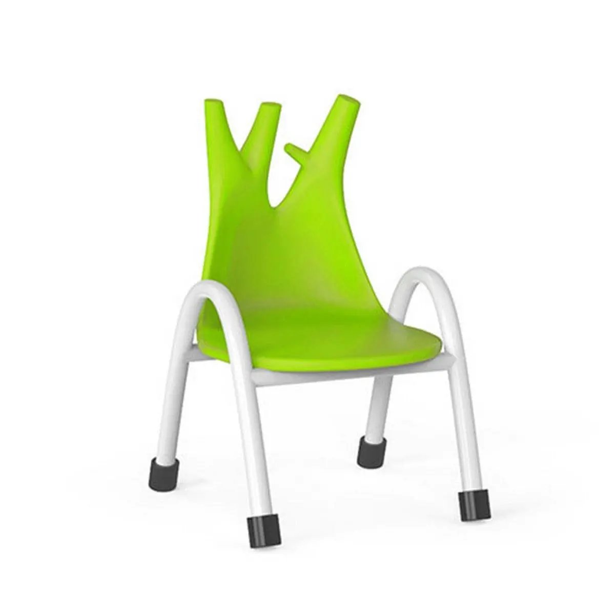 Ok Play Trunk Chair, Study Chair, Sturdy And Durable Chair, Plastic Chair, Perfect For Home, Creches And School, Green, 5 To 10 Years, Height 10 Inches 1
