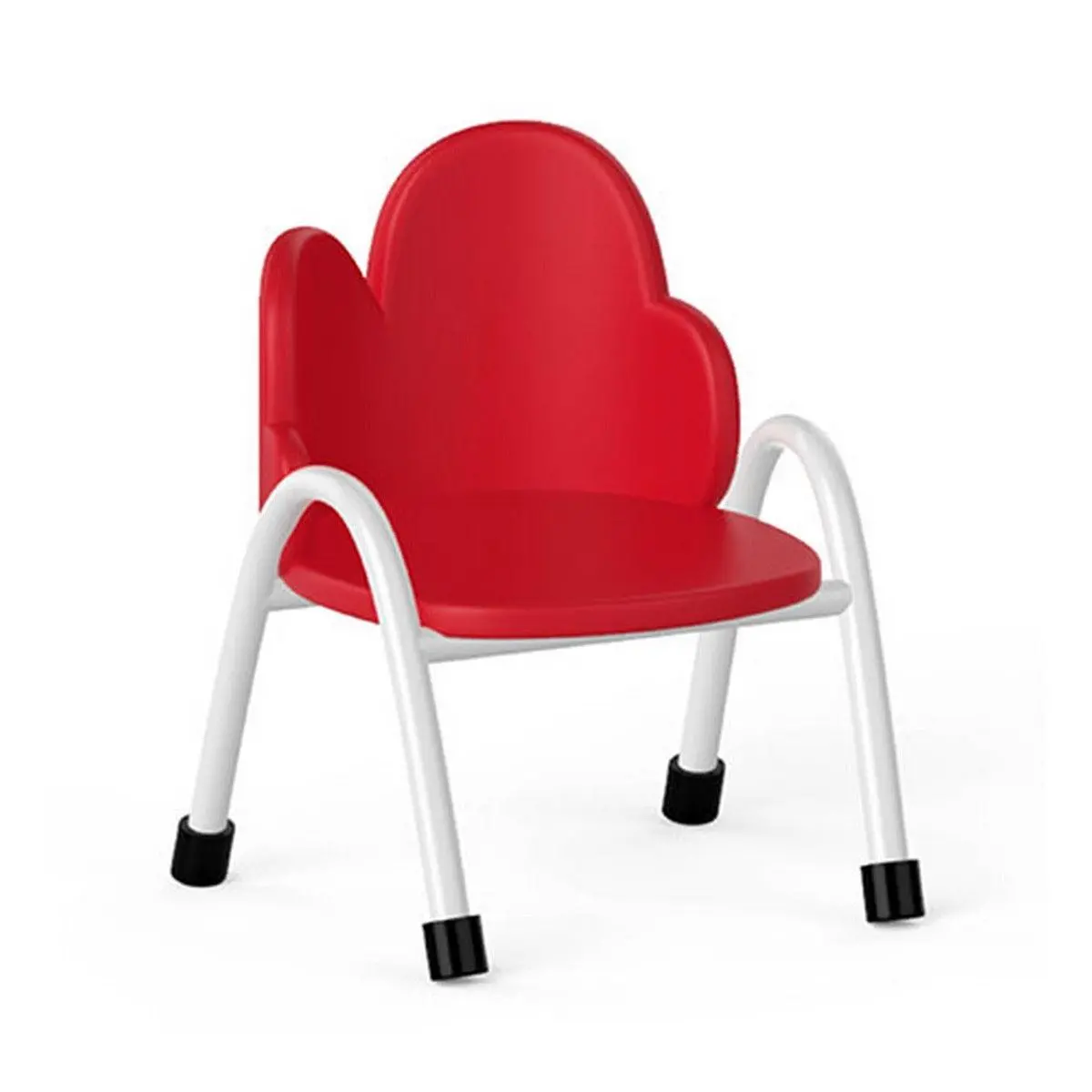Ok Play Cloud Chair, Study Chair, Sturdy And Durable Chair, Plastic Chair, Perfect For Home, Creches And School, Red, 5 To 10 Years, Height 10 Inches 1