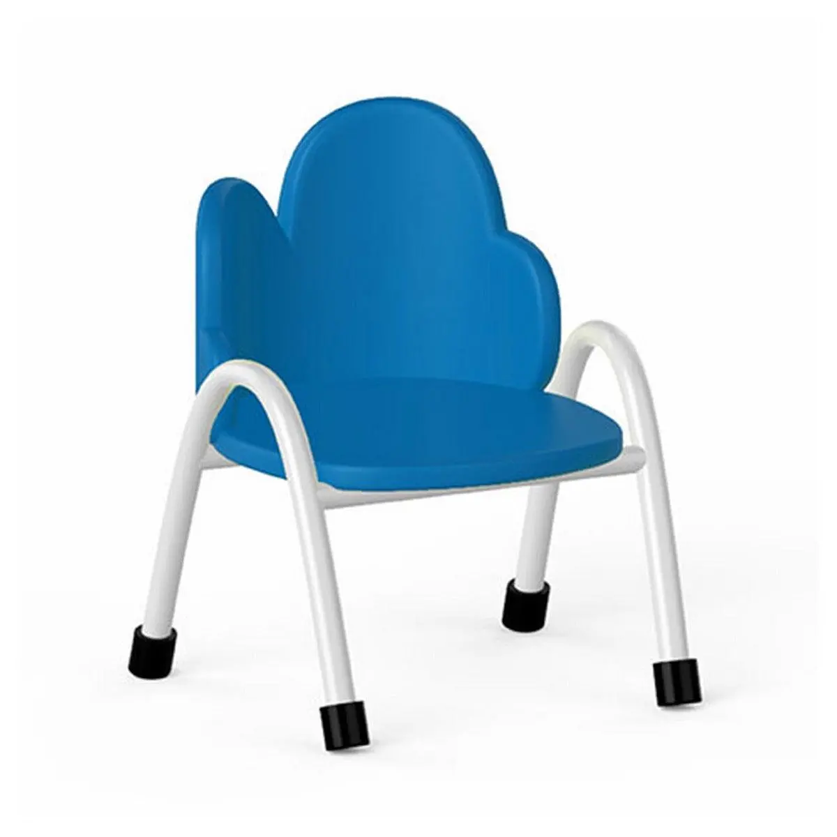 Ok Play Cloud Chair, Study Chair, Sturdy And Durable Chair, Plastic Chair, Perfect For Home, Creches And School, Blue, 5 To 10 Years, Height 10 Inches 1