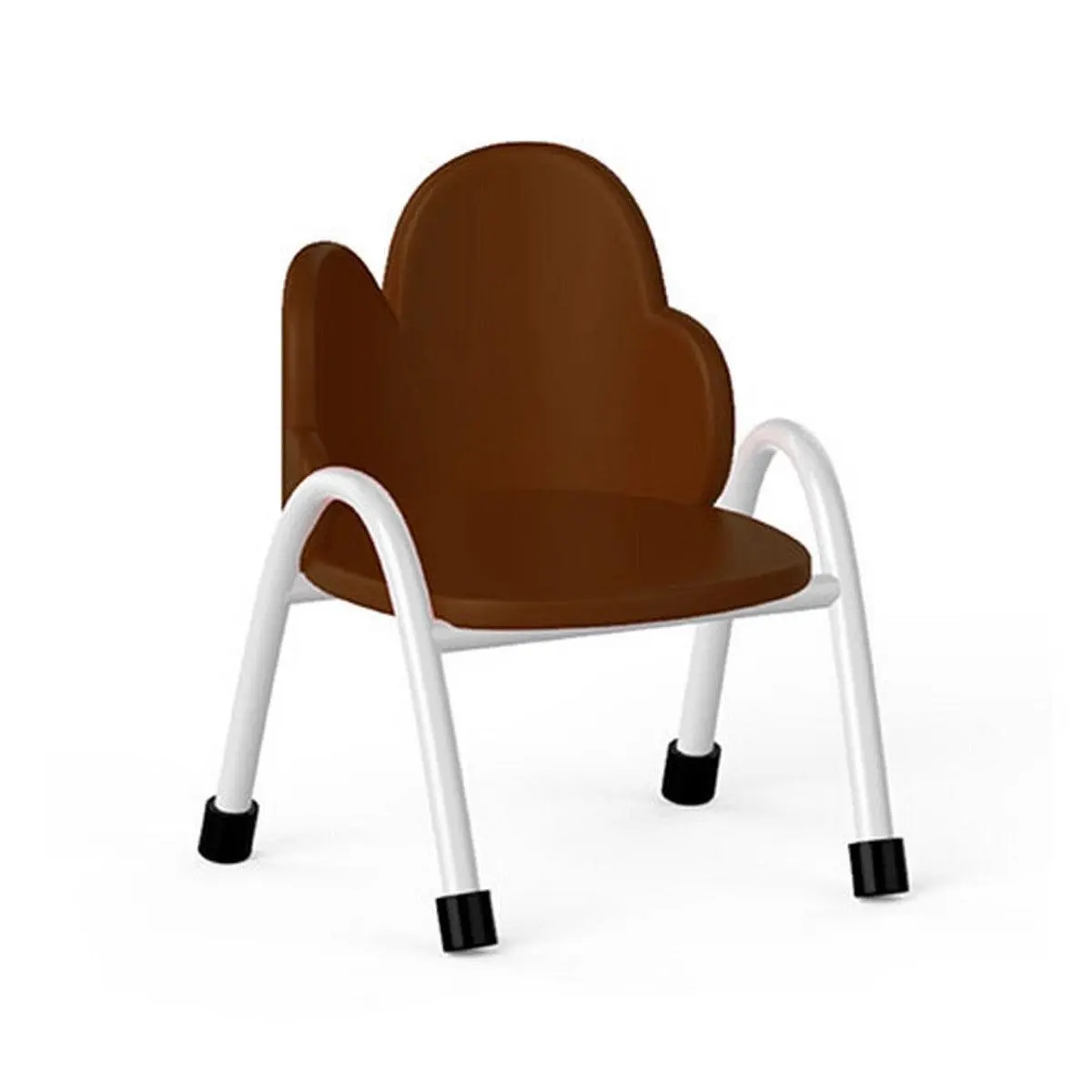 Ok Play Cloud Chair, Study Chair, Sturdy And Durable Chair, Plastic Chair, Perfect For Home, Creches And School, Brown, 2 To 4 Years, Height 8 Inches 1