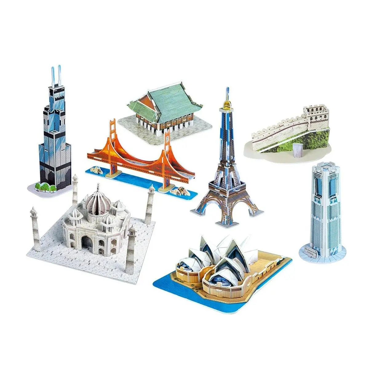 Frank Cubic Fun Mini Architecture Series 2 3D Puzzles 1