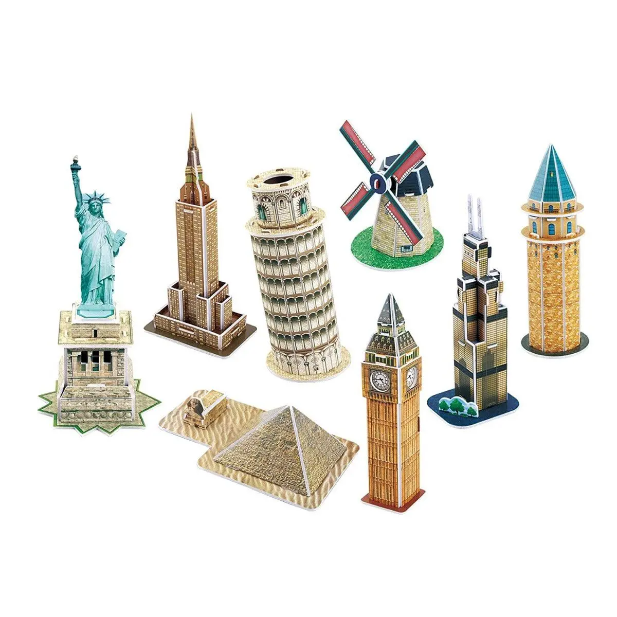 Frank Cubic Fun Mini Architecture Series 4 3D Puzzles 1