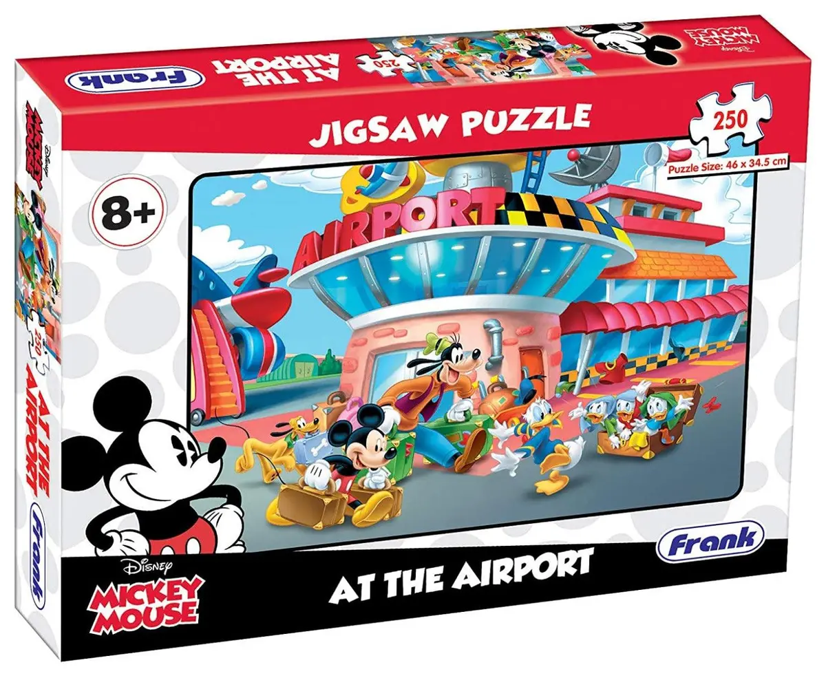Frank Disney Mickey Mouse - At The Airport 250 Pieces Jigsaw Puzzle For 8 Year Old Kids And Above 2