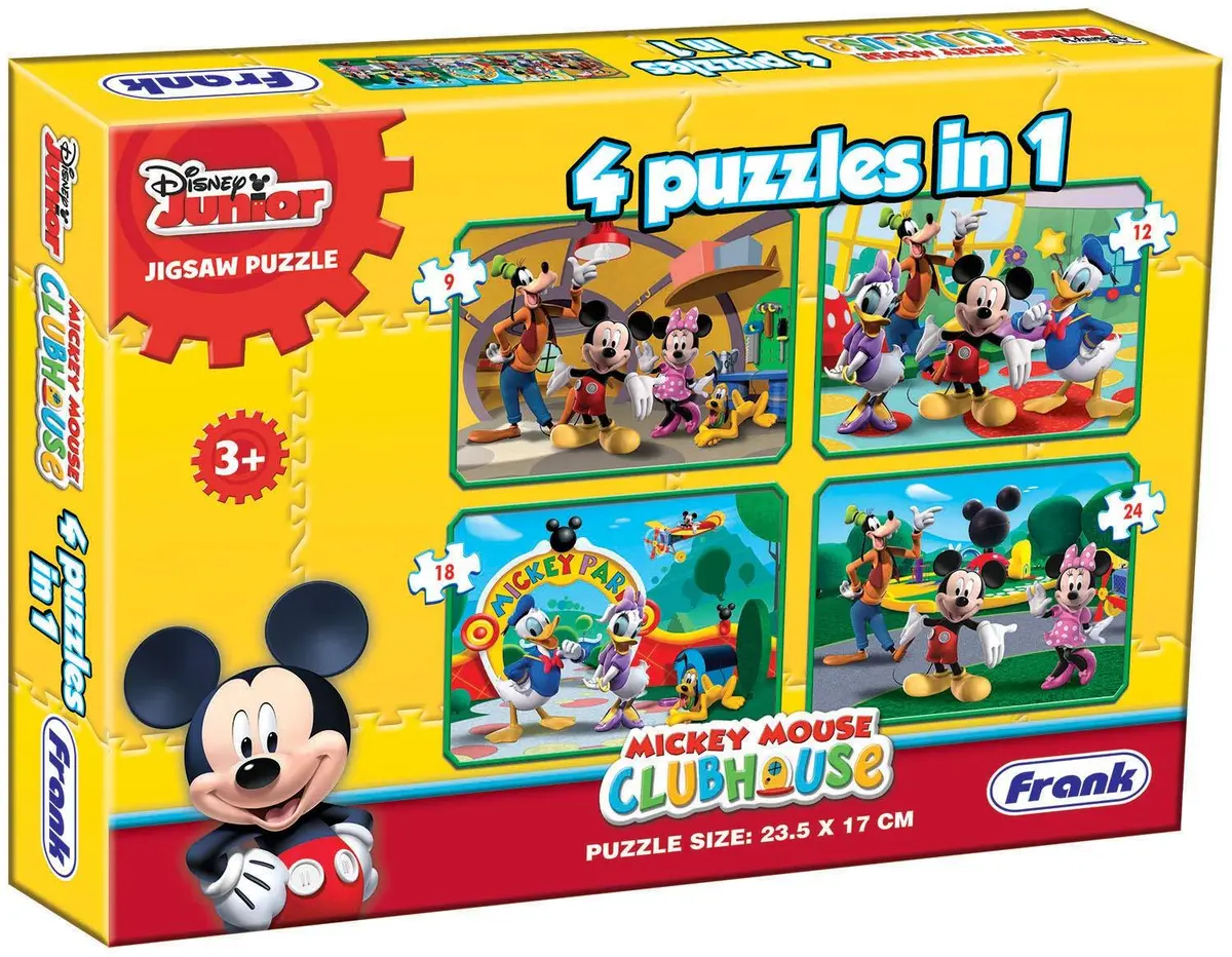 Frank Disney Mickey Mouse Clubhouse 4 In 1 Jigsaw Puzzles 2