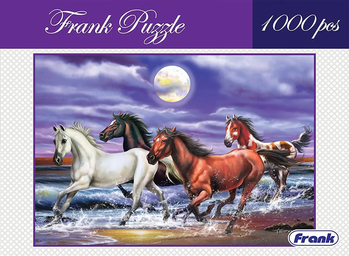 Frank Galloping Horses Jigsaw Puzzle (1000 Pcs) 1