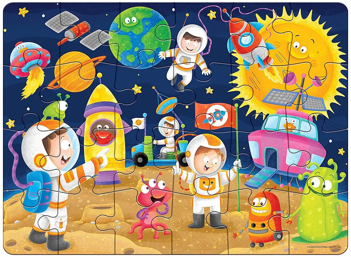 Frank In Space 24 Pieces Floor Puzzle For 3 Year Old Kids And Above 2