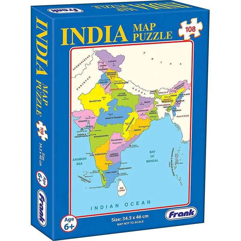 Frank India Map Puzzle (108 Pieces) 1