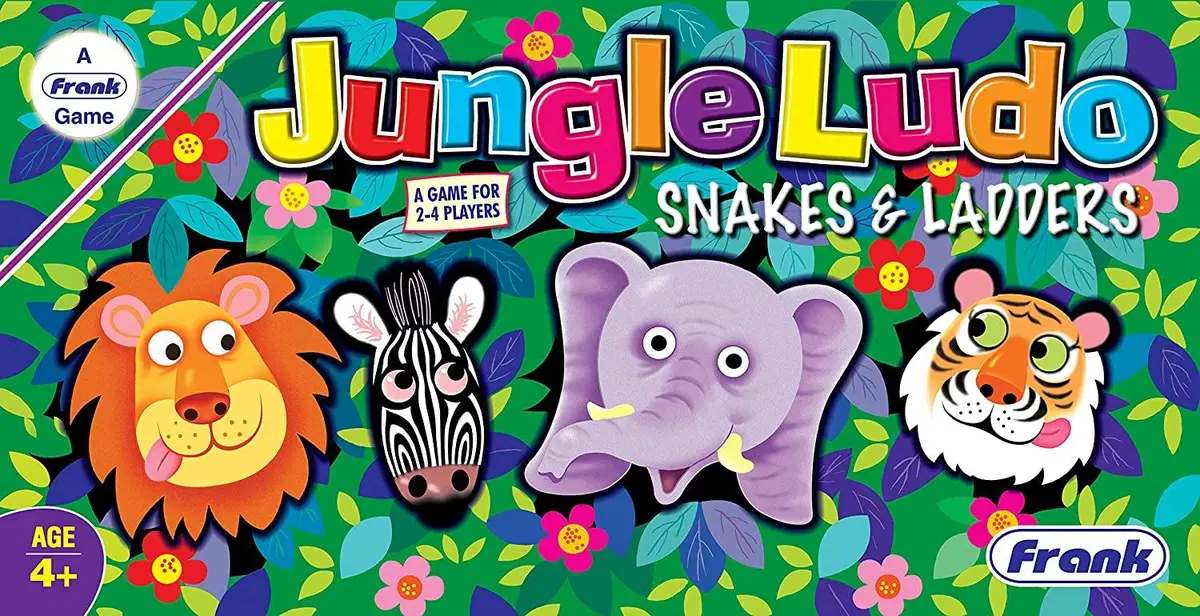 Frank Jungle Ludo And Snakes & Ladders Board Game For 4 Year Old Kids And Above 1