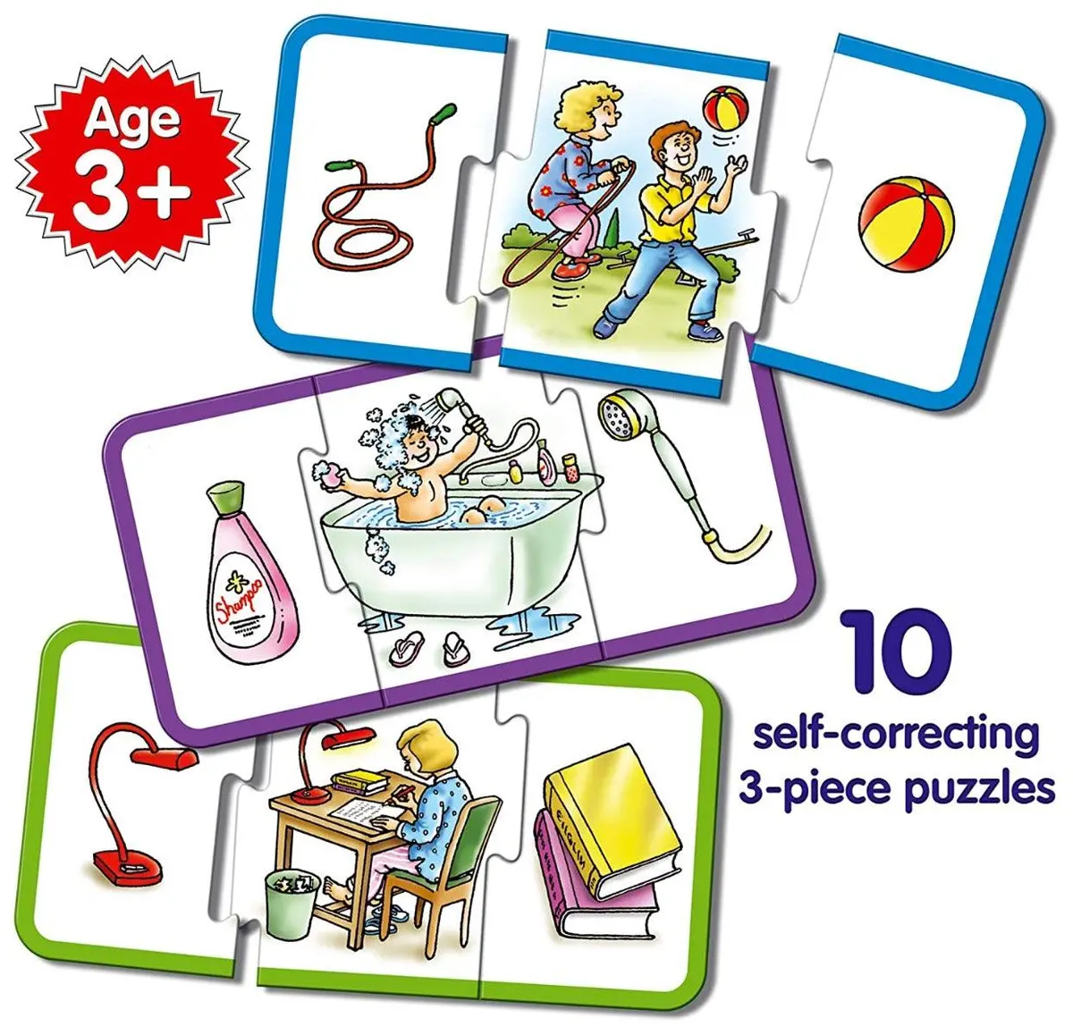 Frank Match-It - Early Learner 10 Self-Correcting 3-Piece Puzzles 2