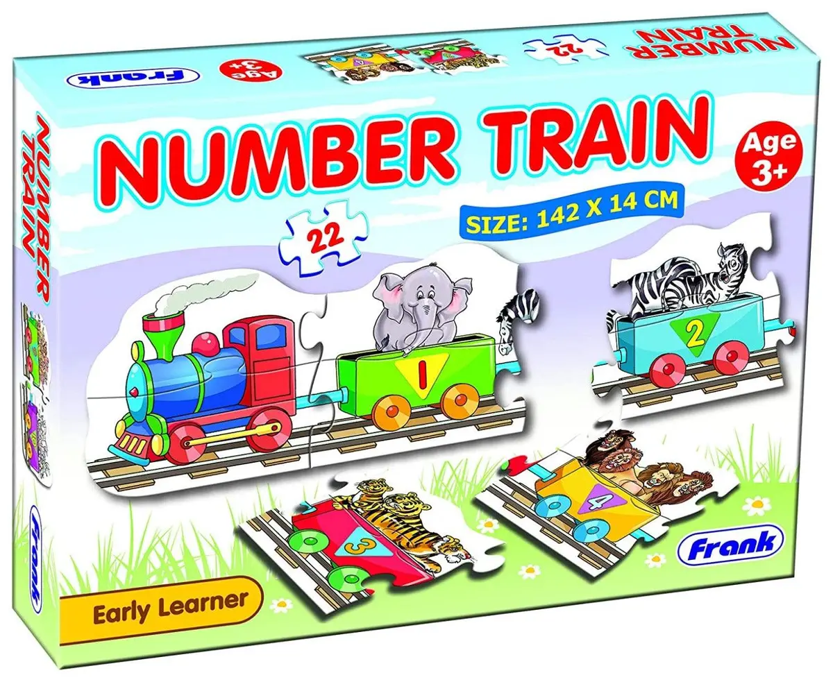 Frank Number Train Jigsaw Puzzle (22 Pcs) 1